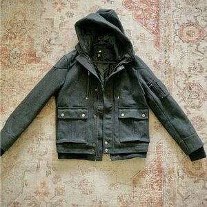 H&M Black/gray Medium 38R Jacket